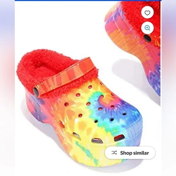 New Cape Robbin Gardener 3 Rainbow Praid Platform Clogs Sleep On Faux Blue Red - Picture 3 of 14